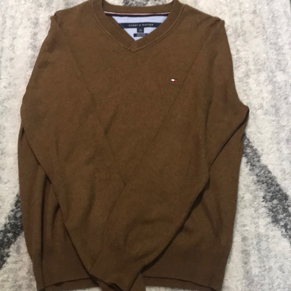 Tommy Hilfiger Men Sweater Brown-Small